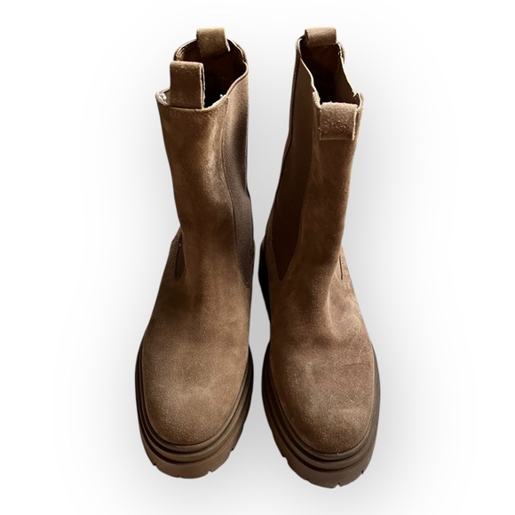 Zara Shoes - Zara Tan Suede Boots